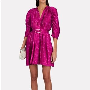 ACLER
Ivy Pleated Floral Satin Mini Dress